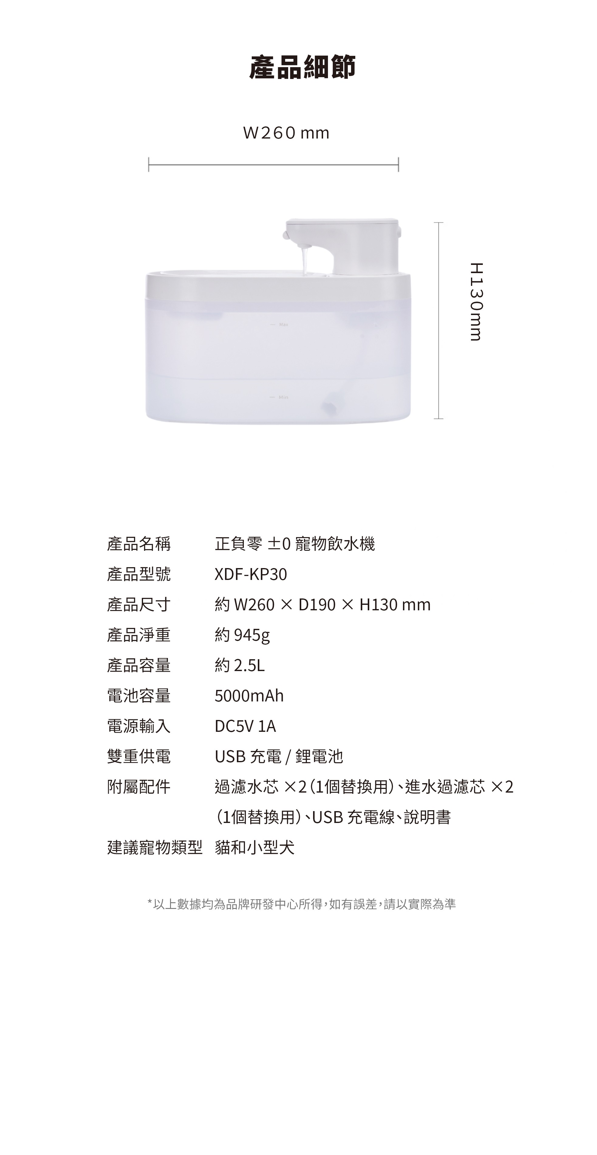 【贈品】XDF-KP30寵物飲水機