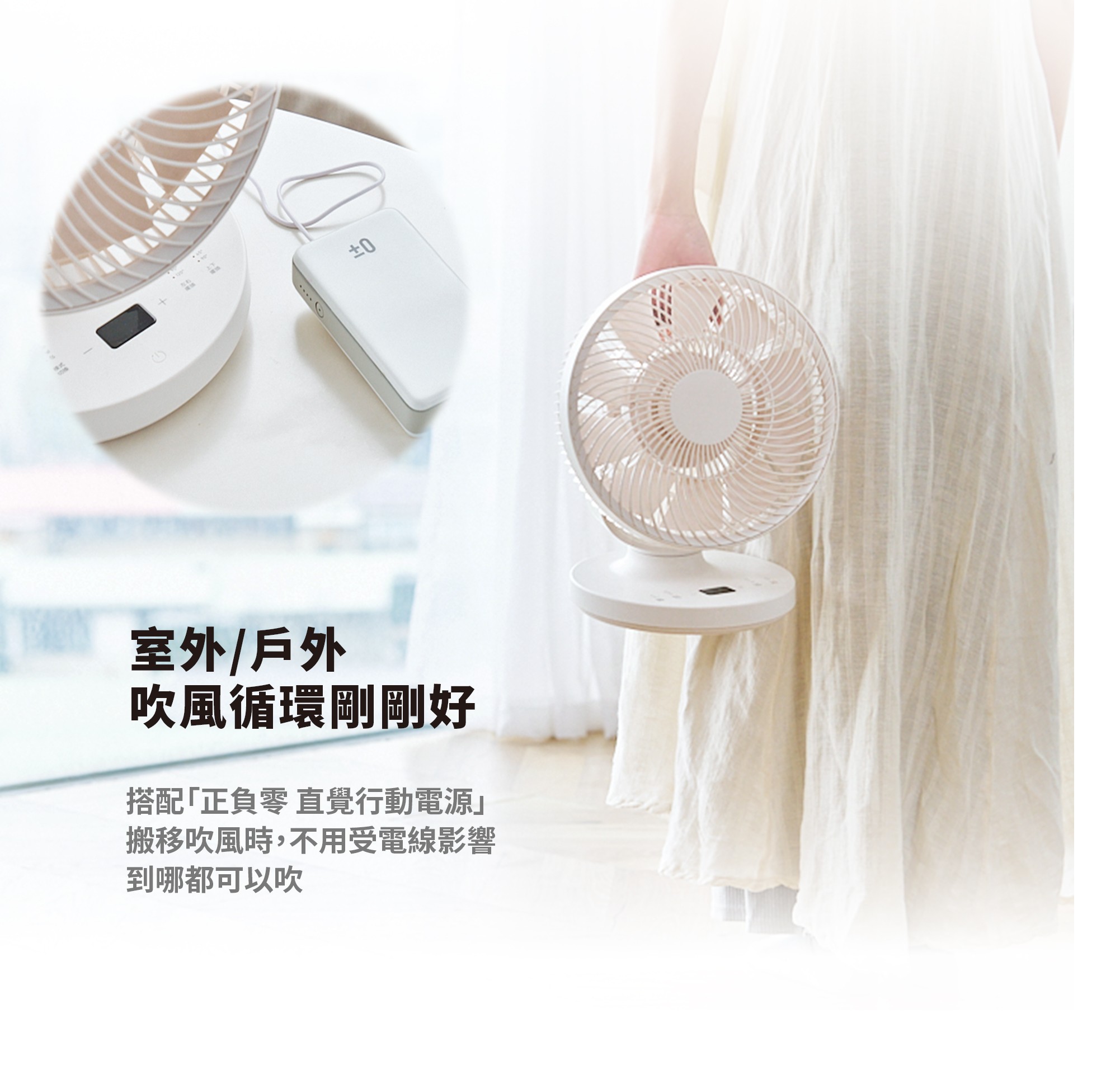 【A級福利品】CQS-K110 循環扇(白色)