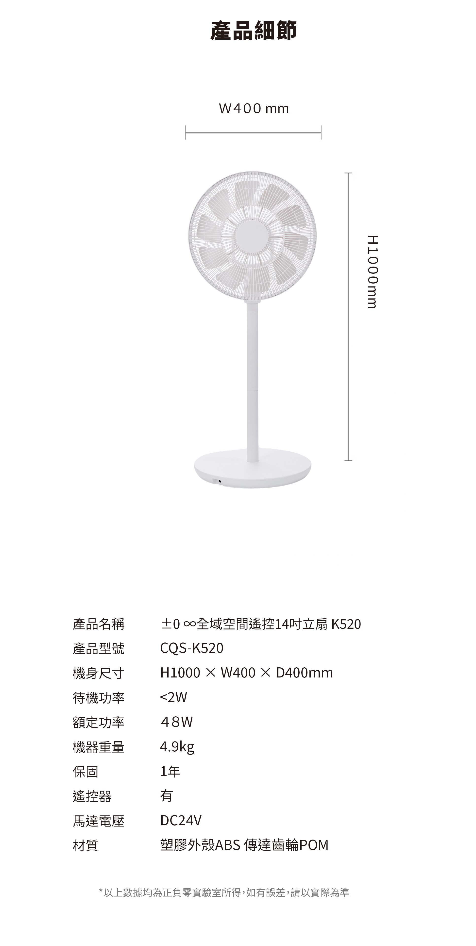 14吋 DC自然風扇