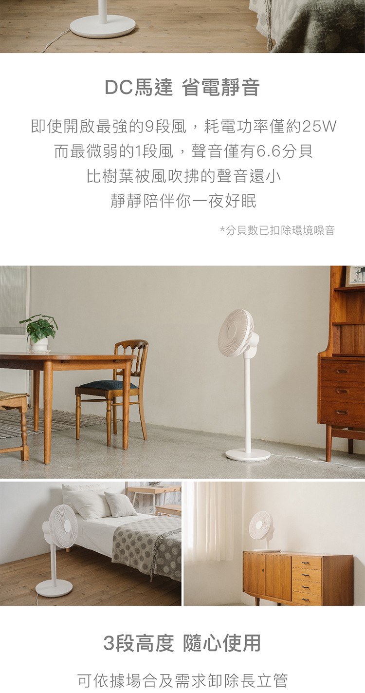 【AA級福利品】XQS-G630 3D直流循環風扇